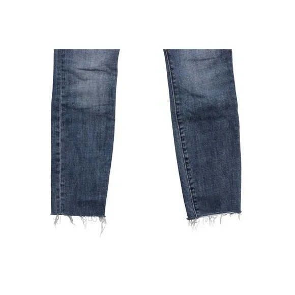 Cabi Jeans Size 4 Mia Button Fly Skinny Stretch Distressed Denim Boho #5694 - Picture 4 of 13